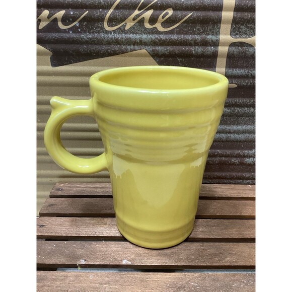 Fiesta Bistro Latte Ring Handle Mug Yellow Coffee Cup FIESTA WARE HLC - Picture 1 of 11